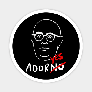 Theodor Adorno (German Philosopher) - Philosophy Pun AdorYES Magnet